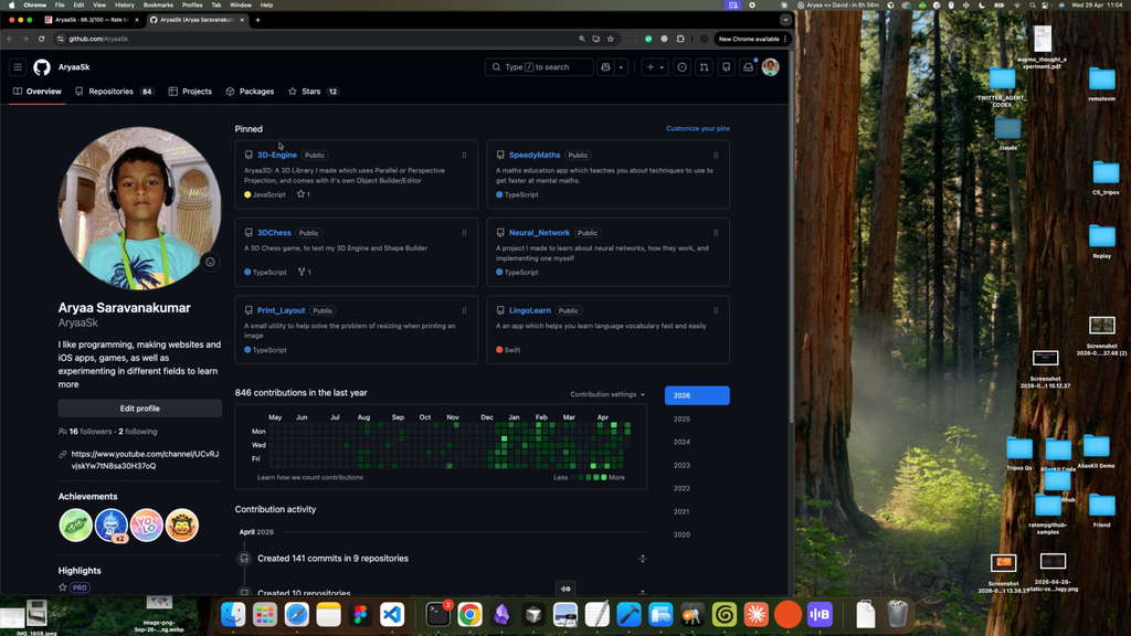 Frame 04: GitHub profile